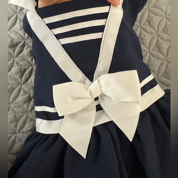 Bonnie Jean Navy Blue Sailor Dress - Picture 3 of 6